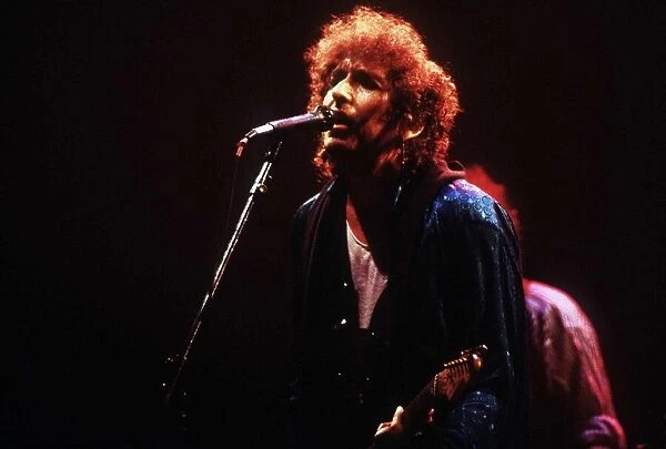 Bob Dylan singer in concert at Wembley Arena