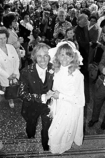 Bob Grant, Wedding Day, 1st October 1971. Bob Grant, actor weds Kim Benwell