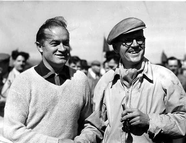 Bob Hope - A large crowd followed American film star and comedian Bob Hope during his