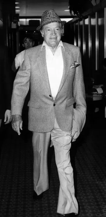 Framed Print : Bob Hope - September 1983 at the airport
