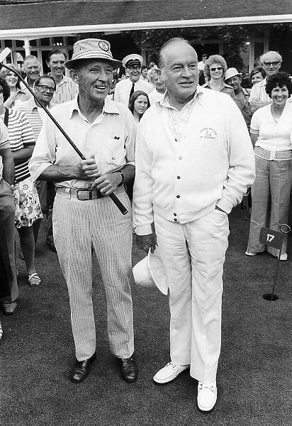 Bob Hope Veteran Comedy Actor with fellow star Bing Crosby for a game of golf at
