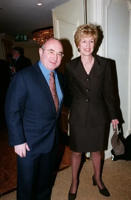 Framed Print : Bob Hoskins Actor December 98 At the Variety Club Luncheon in London with his wife