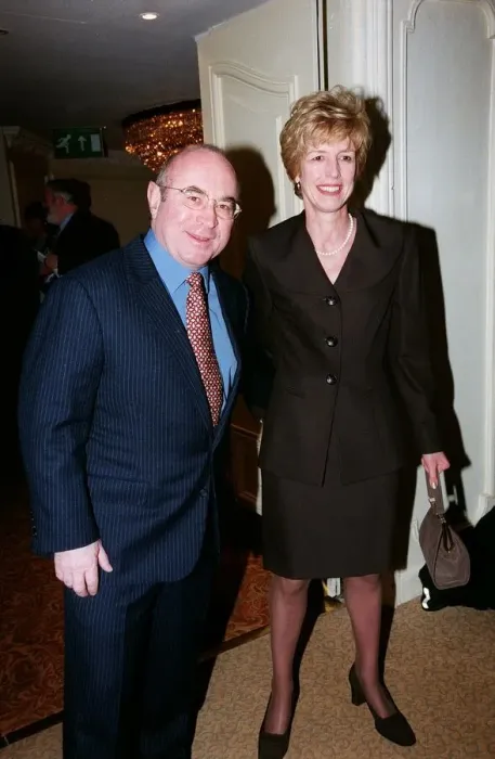 Framed Print : Bob Hoskins Actor December 98 At the Variety Club Luncheon in London with his wife
