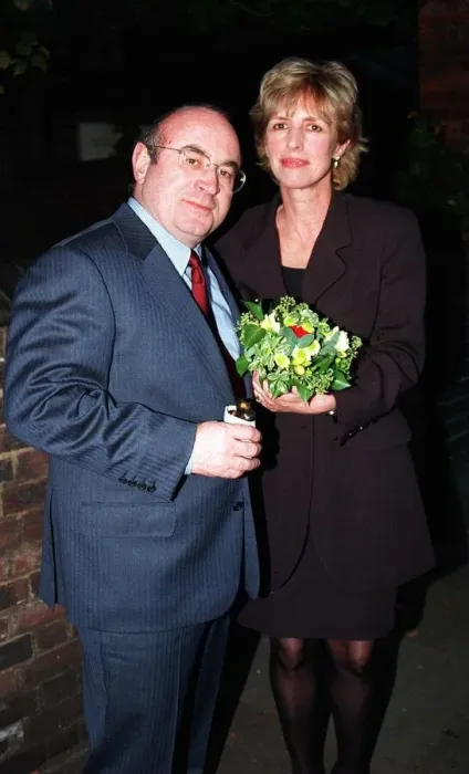 Framed Print : Bob Hoskins actor with his wife arrive for Michael Winners birthday party Framed Print : Bob Hoskins actor with his wife arrive for Michael Winners birthday party