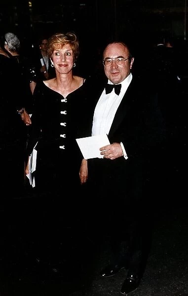Bob Hoskins Actor with his wife Linda Hoskins for the Re-Opening of The Savoy Theatre