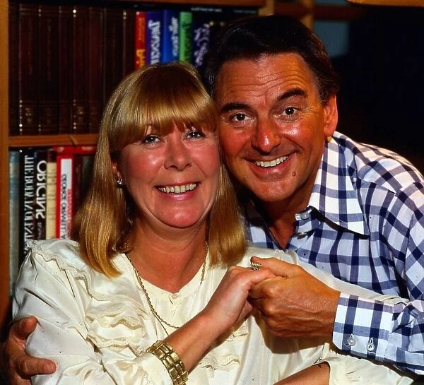 Bob Monkhouse with his wife Jackie November 1983