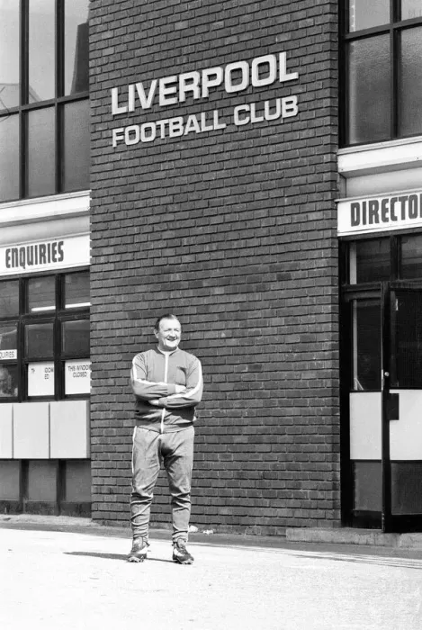 Framed Print : Bob Paisley at Anfield after taking over as Liverpool manager following the resignation Framed Print : Bob Paisley at Anfield after taking over as Liverpool manager following the resignation