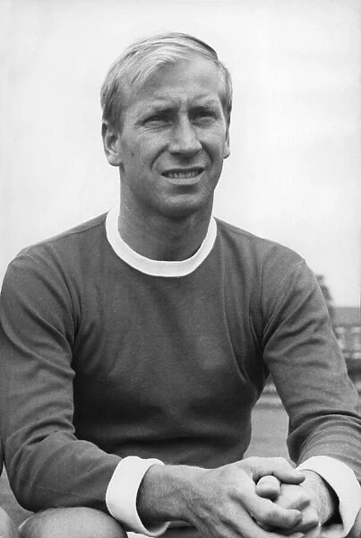 Bobby Charlton. Footballer for Manchester United. Pictured during training