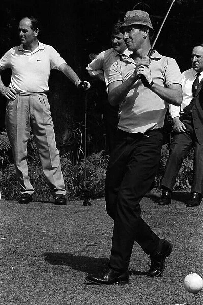Bobby Charlton playing golf
