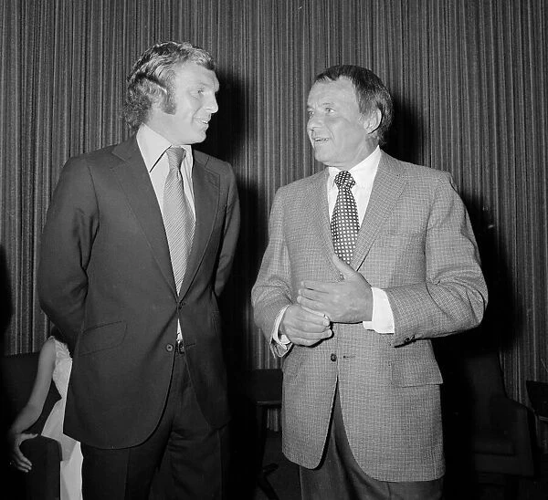 Bobby meets Frank... Frank Sinatra presented UCLA students with cash prizes at the annual