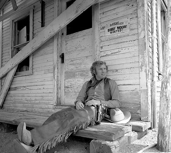 Bobby Moore dressed as cowboy in America taken when West Ham were on their Tour of