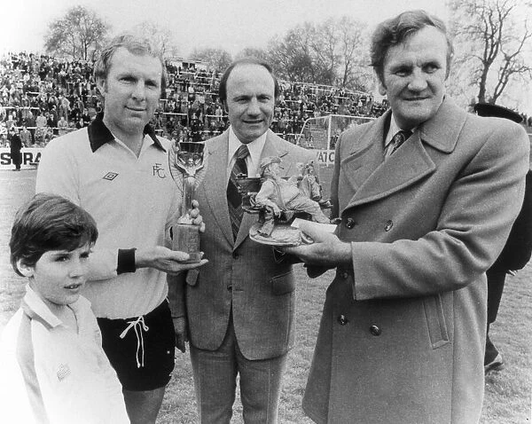 Bobby Moore former England captain seen here with the Jules Rimet trophy