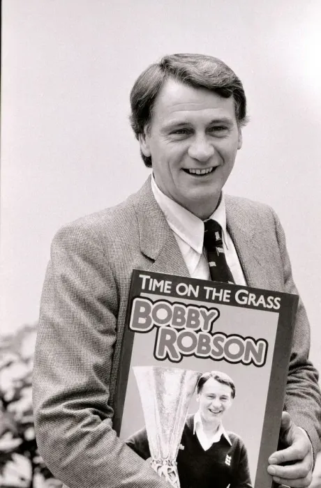 Framed Print : Bobby Robson - September 1982 England manager with autobiography Book Time on Framed Print : Bobby Robson - September 1982 England manager with autobiography Book Time on