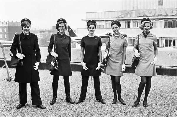 BOCA new stewardesses uniforms. 12th October 1969