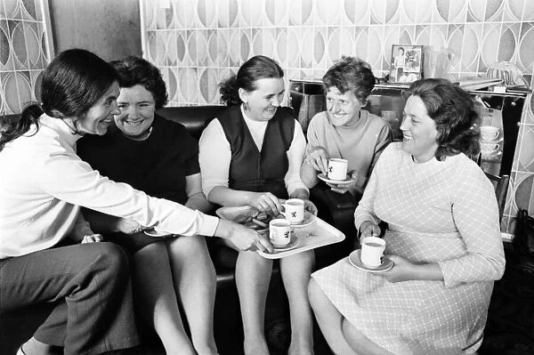 Bogside peace women seen here having a cup of tea and planning their next move