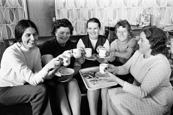 Bogside peace women seen here having a cup of tea and planning their next move