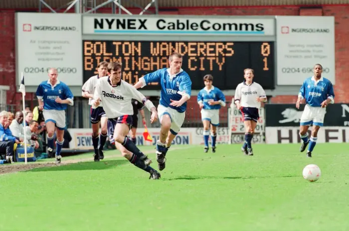 Framed Print : Bolton Wanderers 1-1 Birmingham City, League match at the Reebok Stadium Framed Print : Bolton Wanderers 1-1 Birmingham City, League match at the Reebok Stadium