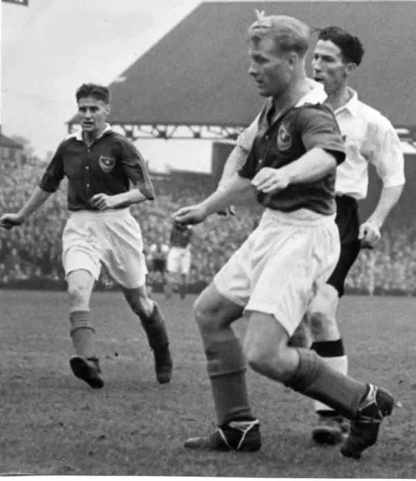 Framed Print : Bolton Wanderers v Portsmouth league match at Burden Park September 1952 Framed Print : Bolton Wanderers v Portsmouth league match at Burden Park September 1952