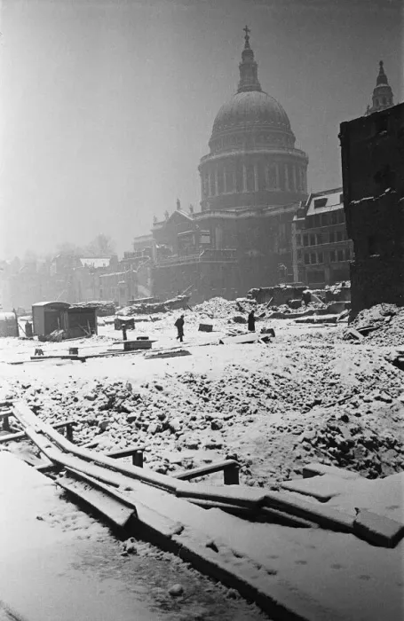Framed Print : Bomb damage in Central London after a German Air Raid during The Blitz Framed Print : Bomb damage in Central London after a German Air Raid during The Blitz