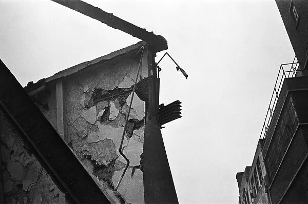 Bomb damage around the City of London following the most devastating raid on London which