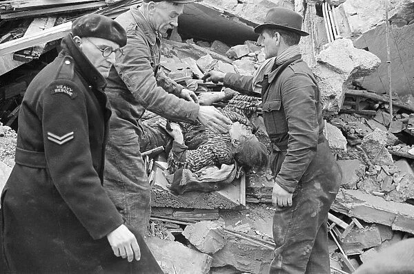 Bomb damage, London, 26th February 1944