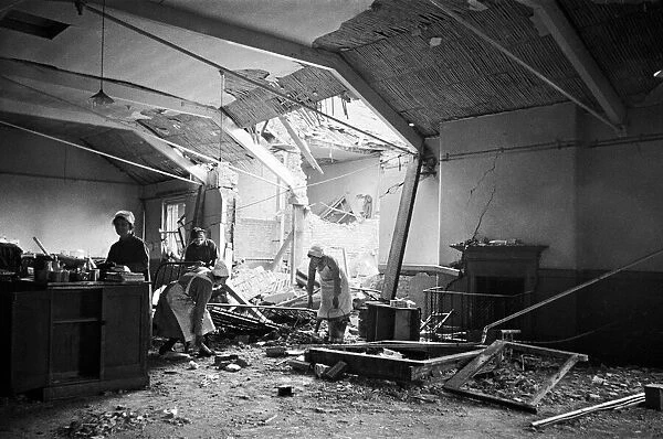 Bomb damage to the London Hospital, 9th April 1941