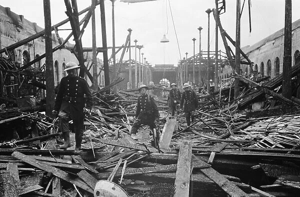 Bomb Damage at Market Hall, Birmingham, Circa 1940