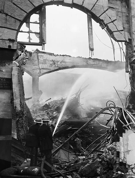 Bomb damage to Newcastle and Tyneside following a series of air raids in 1941