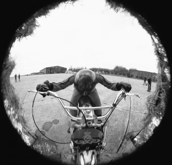 Framed Print : Bombardier Derek Shipley of the Royal Artillery Motorcycle Display Team seen here