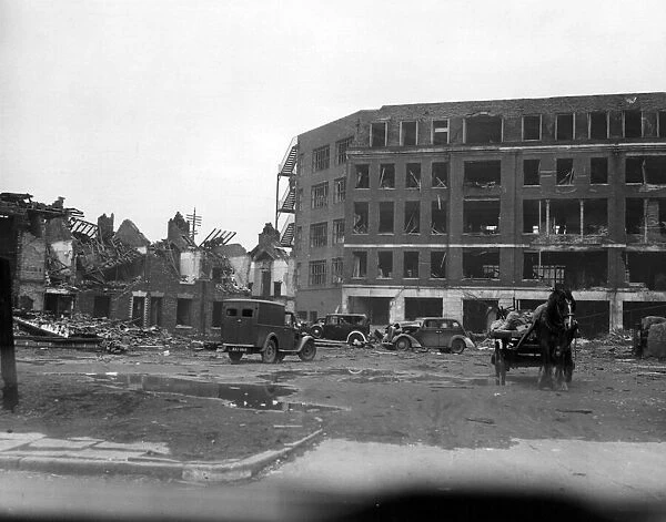 Bombed ARP centre, Hull. 31st March 1941