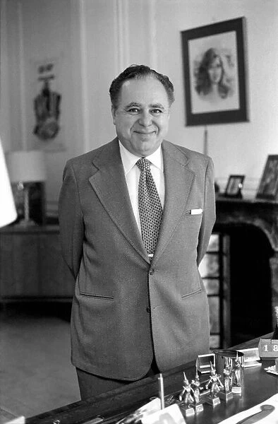 Bond Film Feature: Harry Saltzman, co-producer of the Bond films, in his London Office