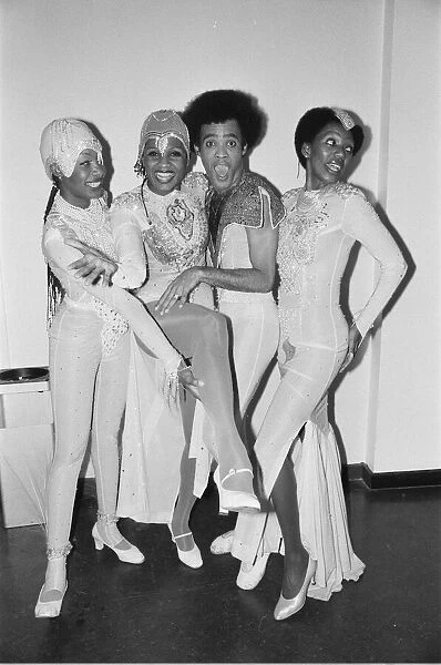 Boney M dance group in Hamburg, Germany, after performing