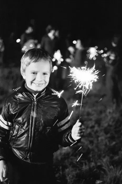 Framed Print : Bonfire Night in Birmingham. 5th November 1978