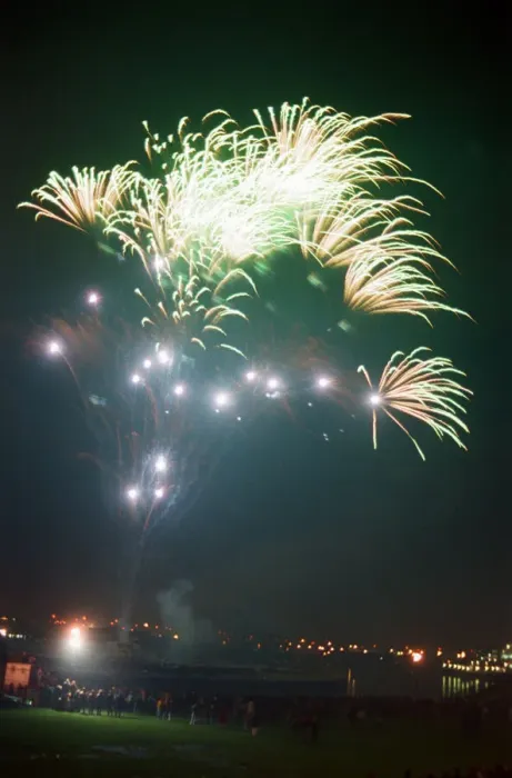 Framed Print : Bonfire Night Fireworks Display, Stockton, North Yorkshire, England, 5th November 1990 Framed Print : Bonfire Night Fireworks Display, Stockton, North Yorkshire, England, 5th November 1990
