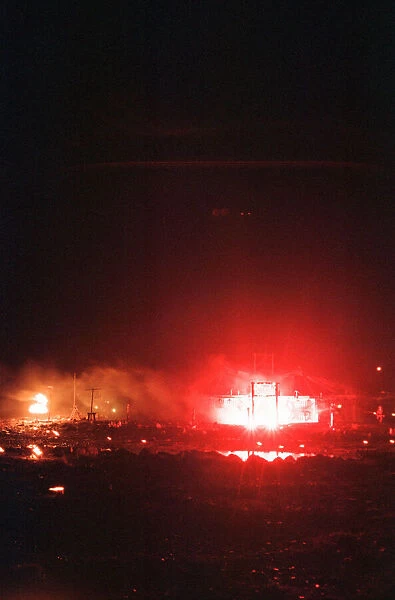 Bonfire Night, Skinningrove, North Yorkshire, England, 5th November 1994