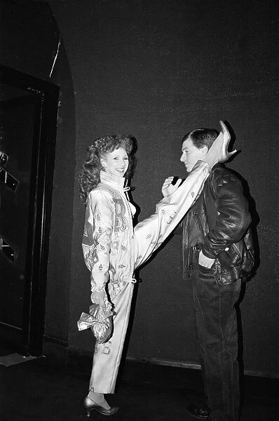Bonnie Langford and guest at the opening of The London Hippodrome nightclub