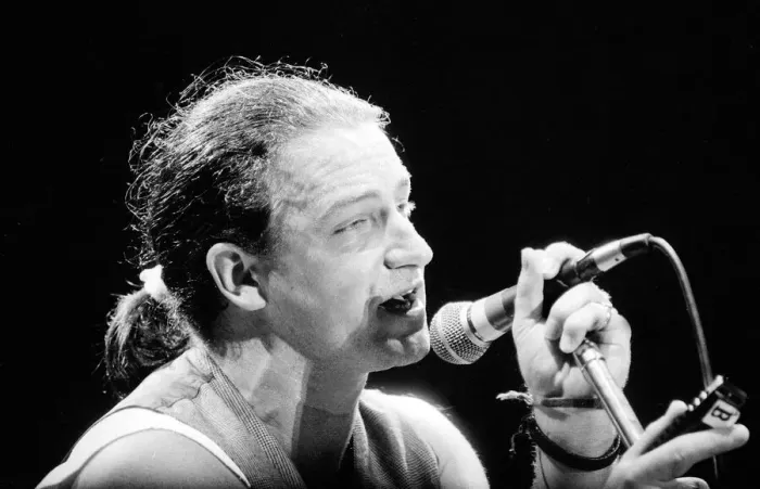 Framed Print : Bono onstage during U2s concert in Cork, the last in the present part of the World