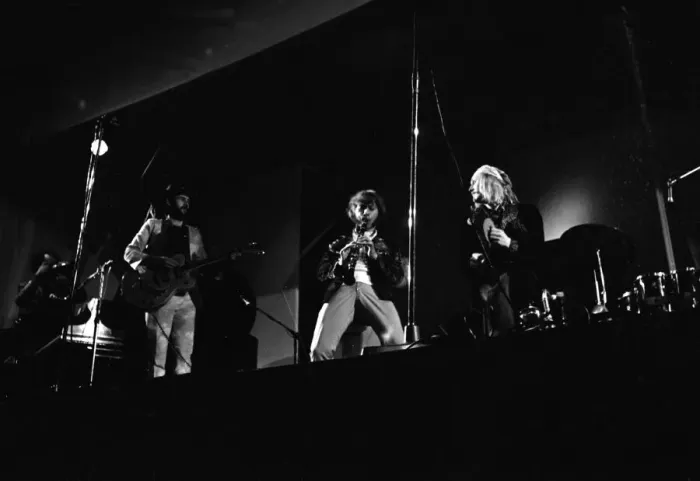 Framed Print : The Bonzo Dog Band performing at The Isle of Wight Pop Festival. 30th August 1969 Framed Print : The Bonzo Dog Band performing at The Isle of Wight Pop Festival. 30th August 1969