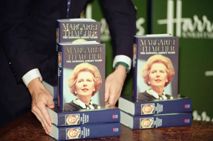 Framed Print : Book signing of Margaret Thatchers memoir The Downing Street years Framed Print : Book signing of Margaret Thatchers memoir The Downing Street years