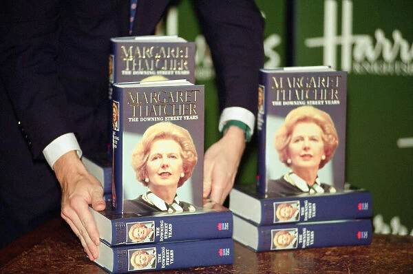 Book signing of Margaret Thatchers memoir 'The Downing Street years'