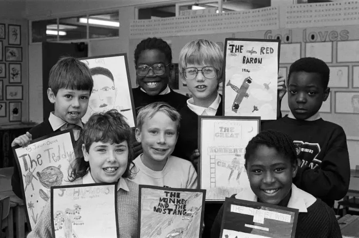 Framed Print : Booked for success... these youngsters won Bradley Junior School Framed Print : Booked for success... these youngsters won Bradley Junior School