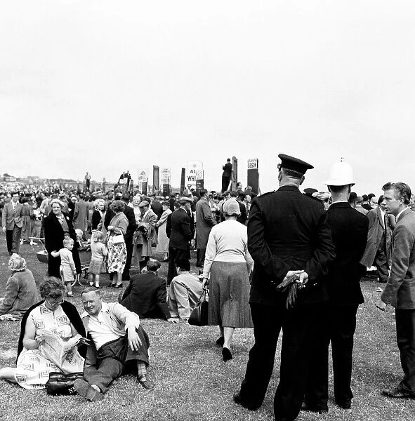 Bookmakers at Brighton racecourse, 2nd July 1957