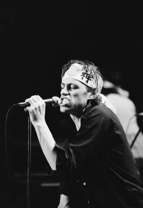Framed Print : The Boomtown Rats performing on stage in Tokyo, Japan. Pictured