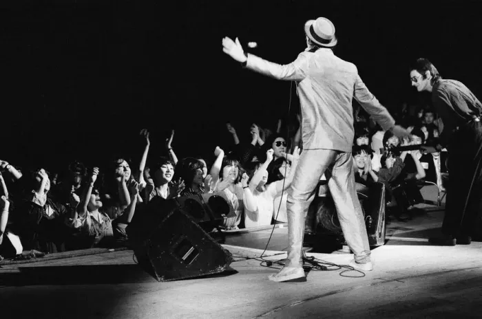 Framed Print : The Boomtown Rats performing on stage in Tokyo, Japan. May 1980 Framed Print : The Boomtown Rats performing on stage in Tokyo, Japan. May 1980