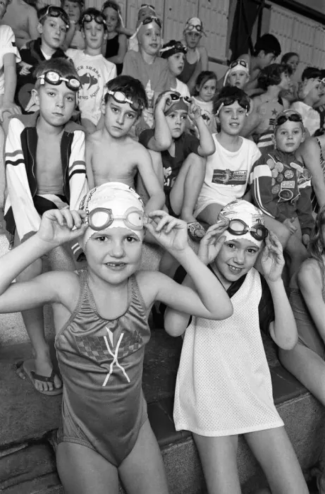 Framed Print : Borough of Kirklees (BOK) Tiger Sharks swimming gala at Cambridge Road Baths