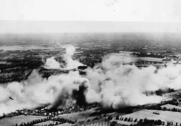 Framed Print : Bostons of RAF Fighter Command attack the naval stores depot at Rennes Framed Print : Bostons of RAF Fighter Command attack the naval stores depot at Rennes