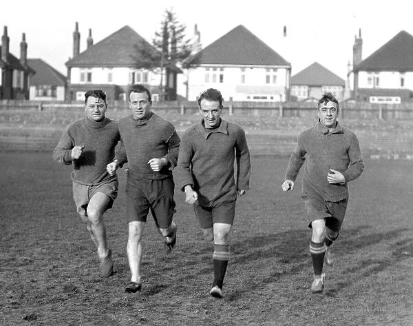 Bournemouth and Boscombe Footballers. Bradford, Brown, Halliwell and Bryce