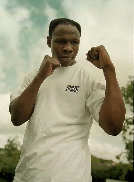 Boxer Chris Eubank July 1998 Out training before his title fight with Carl