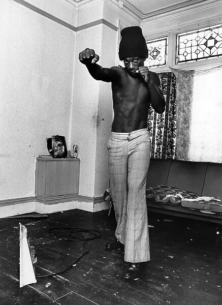 Boxer Glen McEwan at home in Handsworth, Birmingham. Things are looking up for Glen