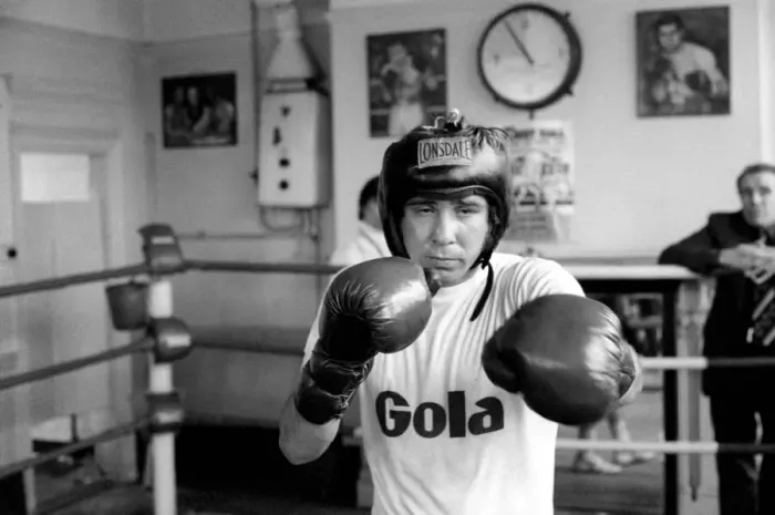 Framed Print : Boxer John H. Stracey having a work out in preparation for his European Welter weight Framed Print : Boxer John H. Stracey having a work out in preparation for his European Welter weight